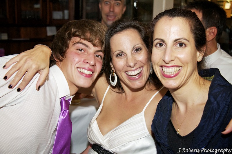 Mother and son laughing - party photography sydney